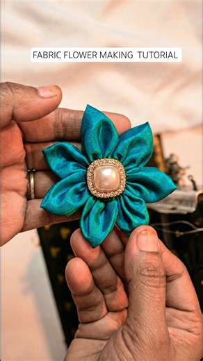 Amazing Fabric Flower Making Art | Flower making tutorial | #fabricart #flowermaking #craft #diy