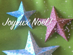 Origami Étoile en papier
