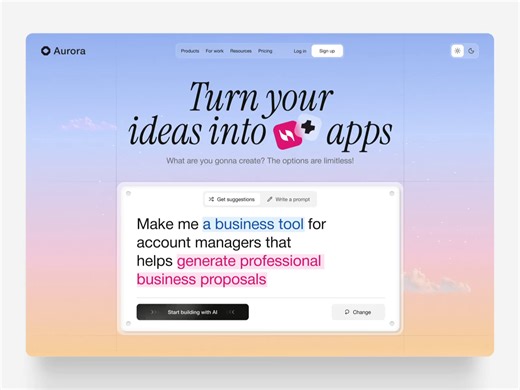 Website for a No-Code App Builder