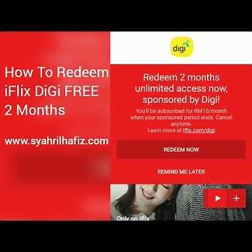 Cara Redeem iFlix DiGi Unlimited Access
