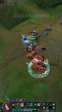 When the team played badly, the guy typed "Groselha, Brutal!" #quartoplano #leagueoflegends #fiora