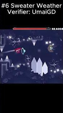Top 10 hardest levels on the Shimai list #geometrydash #gdupdate #gd #gaming