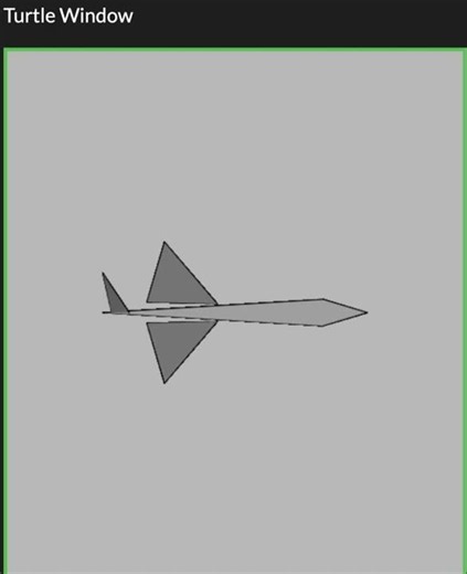 Python Turtle Fighter Jet ✈️ | Supersonic Code Art Tutorial