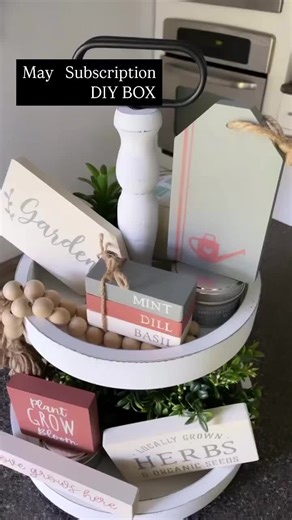 Bring charm to your home with this Garden-Themed Tiered Tray DIY Kit! Everything you need to create this adorable seasonal display is in the box. Perfect for crafters, decor lovers & gift-givers! Sign up for our monthly subscription and get a fresh DIY box delivered to your door every month! Limited spots available — tap the link in bio to join! #TieredTrayDecor #DIYSubscriptionBox #CraftKit #HomeDecorDIY #CreateEverydayDIY