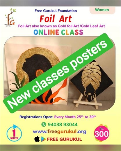 New classes posters released 🥰Hurry upto register ⏩