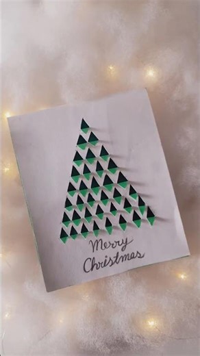 Easy Paper Christmas Tree Card..#ytshorts#viralvideo