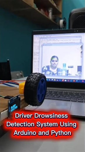 Driver Drowsiness Detection System Using Arduino and Python | Sleep Alert System Project