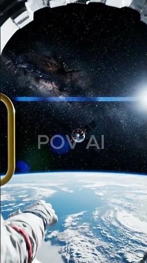 POV: You’re an Astronaut Fixing a Satellite in Space 🌌🚀 (Realistic)