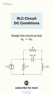 RLC circuit DC condition explained clearly #usa #shortsfeed #physics #circuit #circuitanalysis