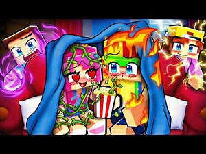 Having an ELEMENTAL Sleepover in Minecraft!