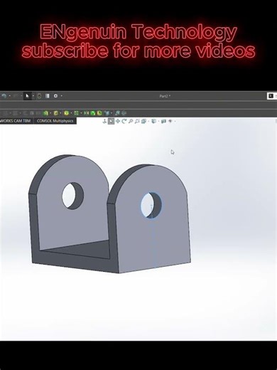 Solidworks Part design.. #cad #solidwork #mechanical #solidworkstutorial #3ddesign