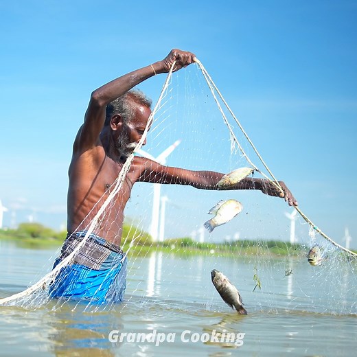 229K views · 4.7K reactions | fish catching and cooking | Village Grandpa Life | Facebook