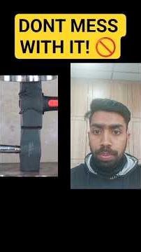 DON'T MESS WITH IT! 😱 Hydraulic Press vs Metal! 🏗️🔩 #Shorts #USA #Reaction #Satisfying