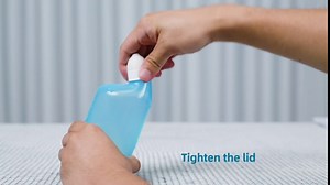 Neti Pot Sinus Rinse Bottle - 300ML Nose Cleaner Nasal Wash Bottle with Temperature-Sensing Stir Bar, Controllable Pressure Neti Pot with Measuring Cup for Adult & Kid, Blue