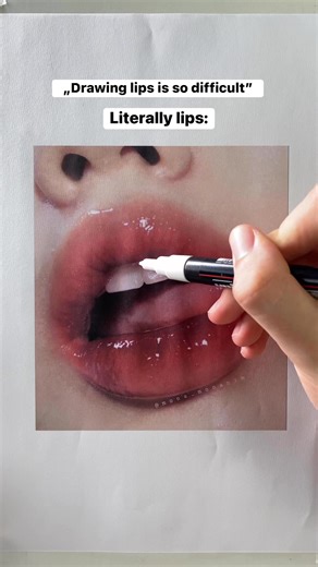 How to draw the lips #howtodraw #drawingtutorial #pencildrawing | Franciszek Bielak