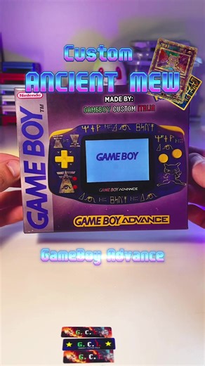 Discover the Ancient Mew Custom Gameboy Advance