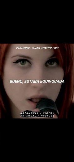 • Paramore - That's What You Get [español] #paramore #lyrics #music #viral #español #rock
