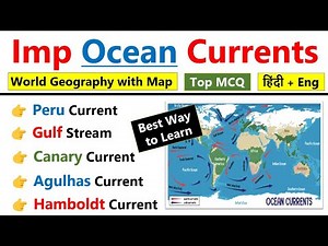 Ocean Currents with map | World Geography | महासागरीय जलधाराएं | Geography for upsc, chsl, mts 2023