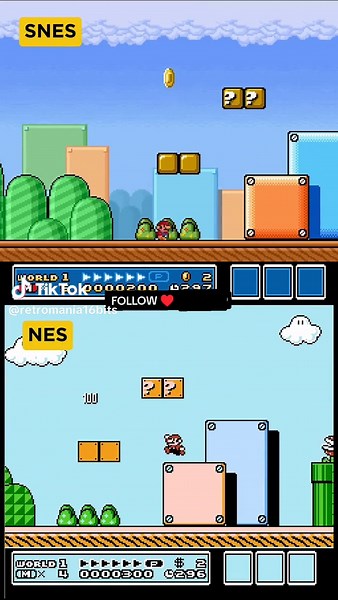 Super Mario Bros. 3: NES vs. SNES Gameplay Comparison