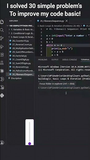 I solved 35 simple Problems to improve my code basic