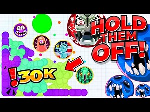 Agar.io Mobile - RISKY TROLLING WITH 30,000 MASS