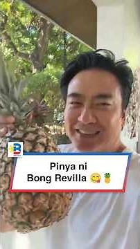 Pinya ni Bong Revilla! Sa sobrang tamis, kikiligin ka! 😋🍍 #BongRevilla #TeamRevilla #Food #Pineapple