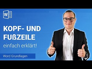 KOPF- & FUßZEILE einfach erklärt | Lerne Microsoft Word ✅