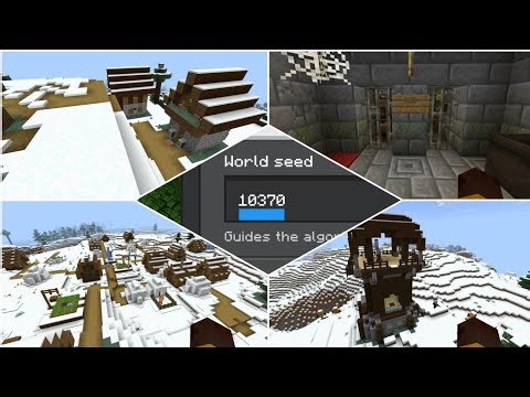 INSANE Seed! Snowy Village + Taiga Village + Pillager Outpost | Minecraft Bedrock/PE