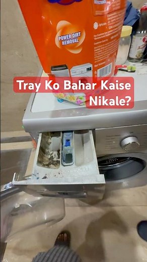 How to remove washing machine tray for cleaning 🧽 🧽 #ifb