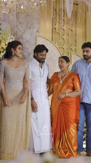 Wedding Chakra on Instagram: "A Chandini night, kissed by dawn. @drchandini_ponvannan & @dawn_pb A reception set in soft light, subtle textures, and quiet elegance a space where love felt timeless and serene. Some celebrations don’t need grandeur; they need grace. This was one of them. 🤍✨ @saranyaponvannanofficial @ponvannanartist Design Decor Production: @weddingchakra Make up: @salomirdiamond Bridal stylist: @ashez_0112 @baavinchi Event Photography: @bowsnvows.weddings Decor videography: @fil