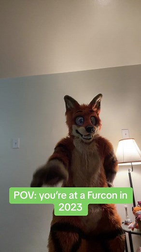 POV: You’re at a #furry convention in 2023 with no money. #inflation #furryfandom #furrytiktok #fursuit