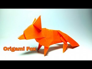 How to Make an Origami Fox Designed and folded by FGNAORIGAMI