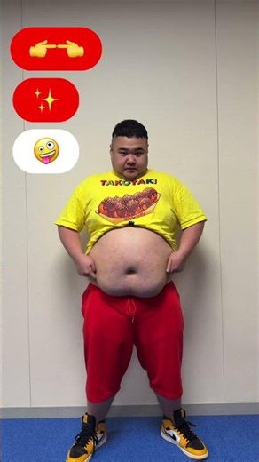 【TikTok100万再生】120Kgデブのびっくりなリアクション