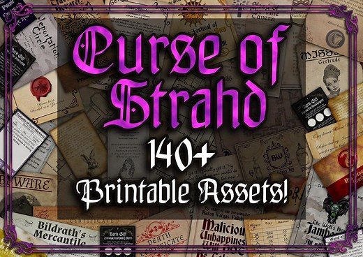Curse of Strahd D&D Handouts: 140  Printable Immersive Letters, Scrolls and More! (digital Download) - Etsy