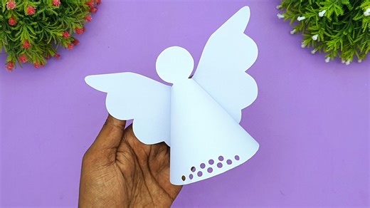 14K views · 56 reactions | DIY projects - DIY and paper toy angel - School project ideas - Beautiful paper angel decorations #Crafts #PaperAngel #Handmade | Mr. Creator | Facebook