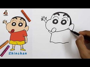 How to Draw Shin Chan step by step | Crayon Shin-chan Easy drawing | Shin-Chan Nohara yo yo
