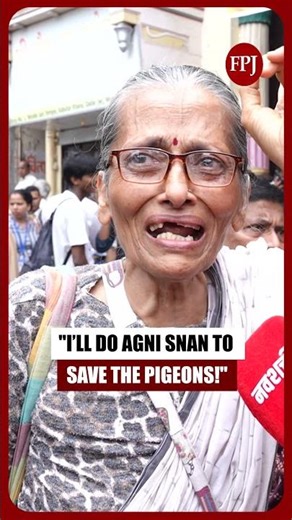 Kabutarkhana Protest: 70-Yr-Old Woman Gets Emotional as Protestors Storm BMC Cover in Dadar