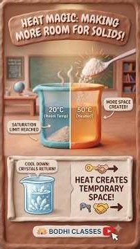 Warm Water & Solid Solubility Explained! #shorts #science #chemistry #cbse #class8 #sciencefacts