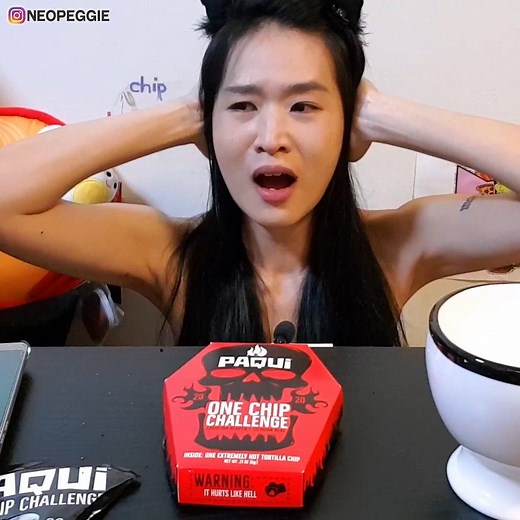WORLD'S HOTTEST CHIP! Taking on the Paqui One Chip Challenge 2020 edition, this time with Carolina Reaper and Sichuan heat! #onechipchallenge Paqui Chips | Peggie Neo