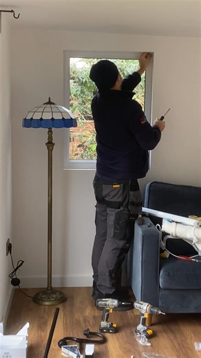 In the new garden house, we’re hanging curtains, installing the TV, and carrying out the required interior work ❤️ | BLF Gardens | Facebook