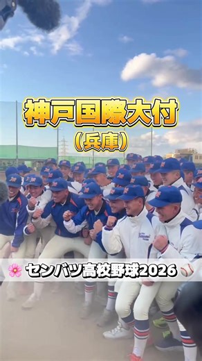 🌸センバツ出場🌸#神戸国際大付 #第98回選抜高校野球大会 #高校野球