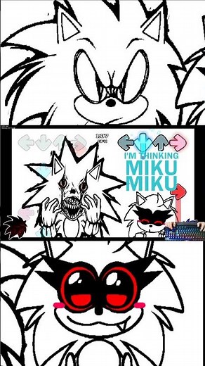 I'M THINKING MIKU!? #fnf #creepypasta #fnfmod #sonicexe #sonic #song #sonicthehedgehog