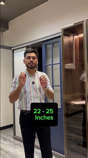 Perfect Wardrobe Dimensions | Depth, Height & Hanging Section Explained | #youtubeshorts #wardrobe