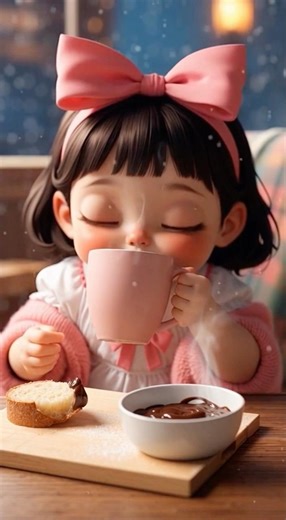 En Casa De Angelita Comemos Pan Con Chocolate 🫶🏻🎀🥰 #aprenderjugando #músicainfantil