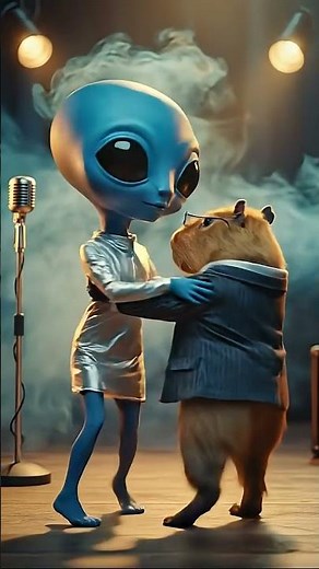 “Capybara Dances with Aliens! 👽🕺 | The Intergalactic Groove Party”#music