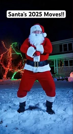 Santa DANCE! Funniest Moves Ever 😂 #shorts #fyp #santavideos #santadanceclip