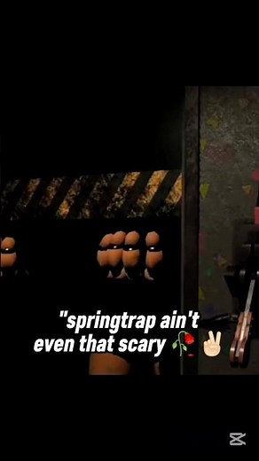 "springtrap isn't scary" 🥀✌🏻 #fnaf #fivenightsatfreddys #shorts