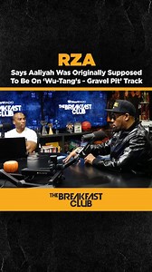 RZA gives us the backstory on the song Gravel Pit was suppose to have Aaliyah on the original! 🤯🎶 Imagine how that would’ve sounded! Check out the full interview on youtube 👐🏾🔥 #iHeartRadio | Breakfast Club