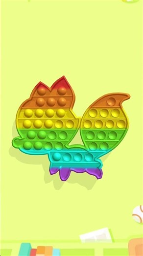 Rainbow Fox Pop It! 🦊🌈 #Shorts #Satisfying