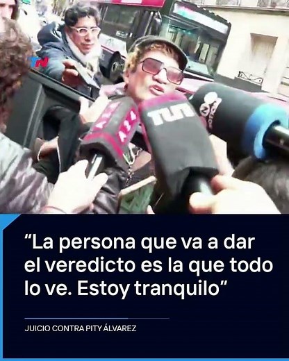 PITY ÁLVAREZ: "The one who will give the verdict is the one who sees all, I am at peace"
